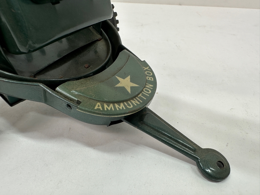 Just Added - Vintage Japanese Anti-Aircraft Gun Trailer Tin Toy [Photo 2]