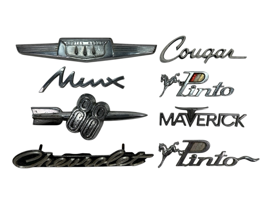 Just Added - (8) Vintage Automobile Car Emblems