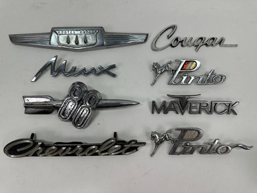Just Added - (8) Vintage Automobile Car Emblems [Photo 2]