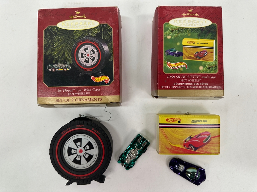 Just Added - Pair Of Vintage Hallmark Hot Wheels Christmas Ornaments With Original Boxes [Photo 2]