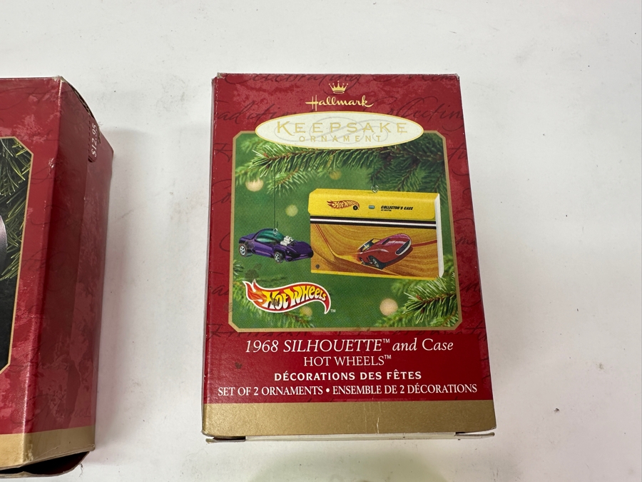 Just Added - Pair Of Vintage Hallmark Hot Wheels Christmas Ornaments With Original Boxes [Photo 7]