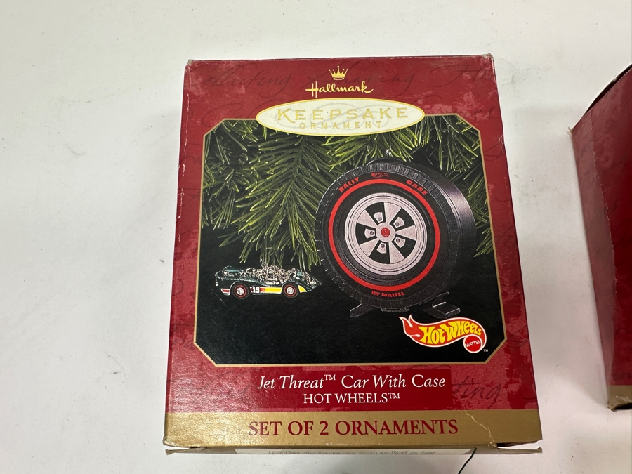 Just Added - Pair Of Vintage Hallmark Hot Wheels Christmas Ornaments With Original Boxes [Photo 8]