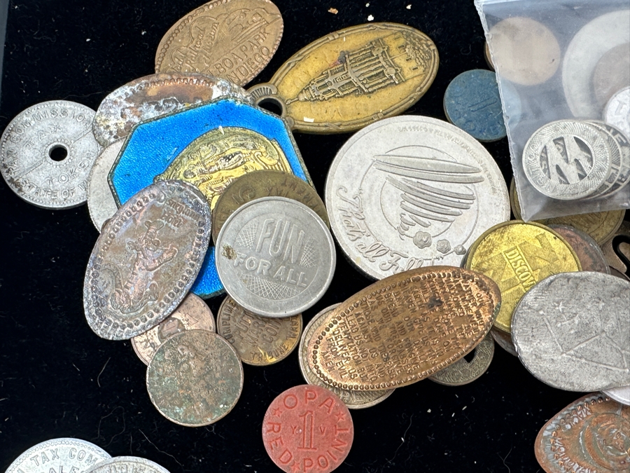 Just Added - Collection Of Various Tokens & Rolled Pennies - See Photos [Photo 15]