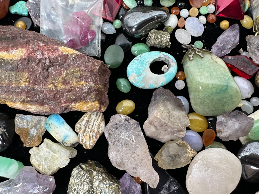 Just Added - Collection Of Polished Stones, Fossils & Jewelry - See Photos [Photo 11]