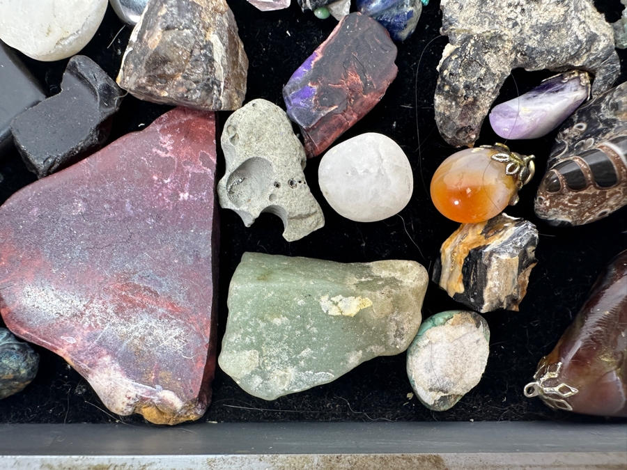 Just Added - Collection Of Polished Stones, Fossils & Jewelry - See Photos [Photo 15]