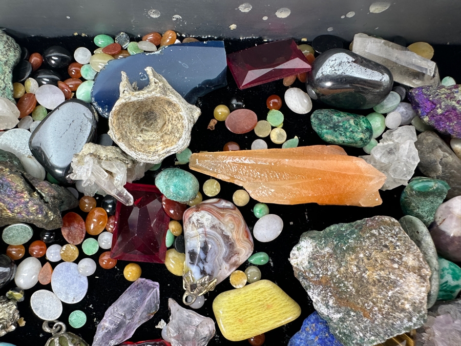 Just Added - Collection Of Polished Stones, Fossils & Jewelry - See Photos [Photo 5]