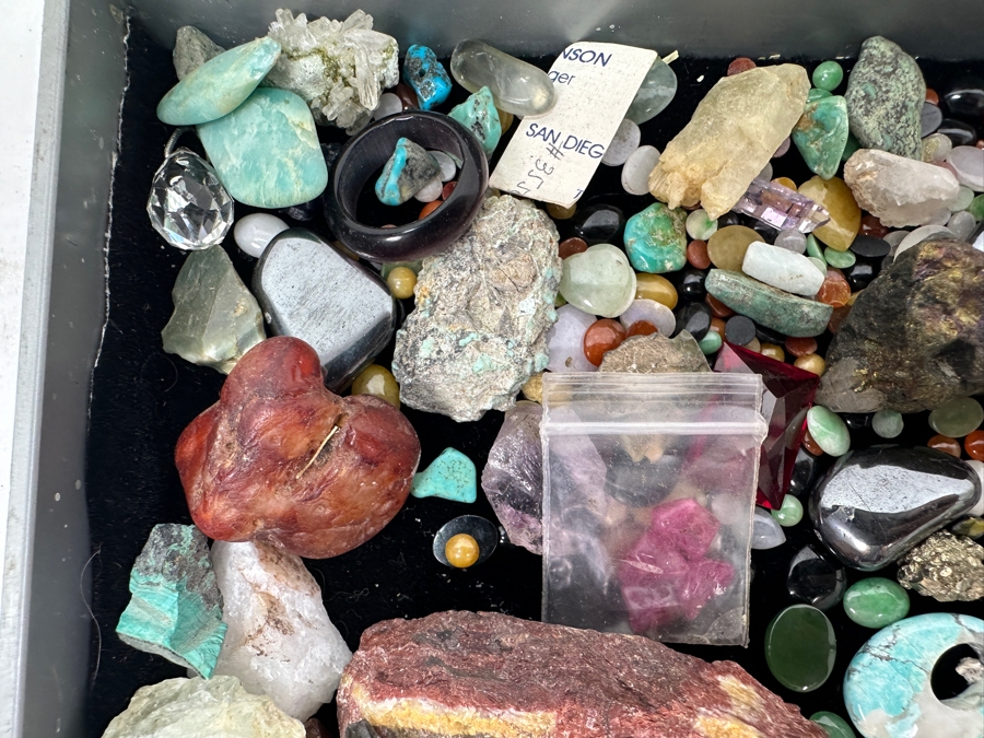 Just Added - Collection Of Polished Stones, Fossils & Jewelry - See Photos [Photo 2]