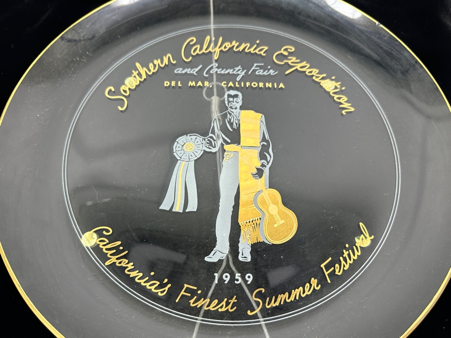 Just Added - Vintage 1959 Southern California Exposition And County Fair Del Mar, California Glass Plate 12”W [Photo 3]
