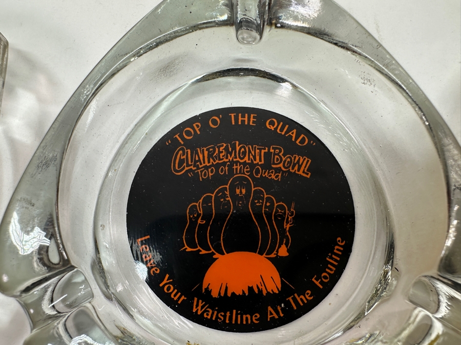 Just Added - (12) Vintage Glass Advertising Ashtrays From Casinos, Motels & Bowling Alleys [Photo 10]