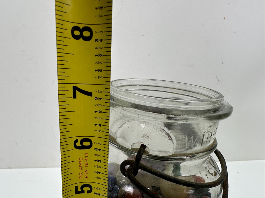 Just Added - Glass Ball Jar Filled With Polished Stones 7'H - See Photos [Photo 13]