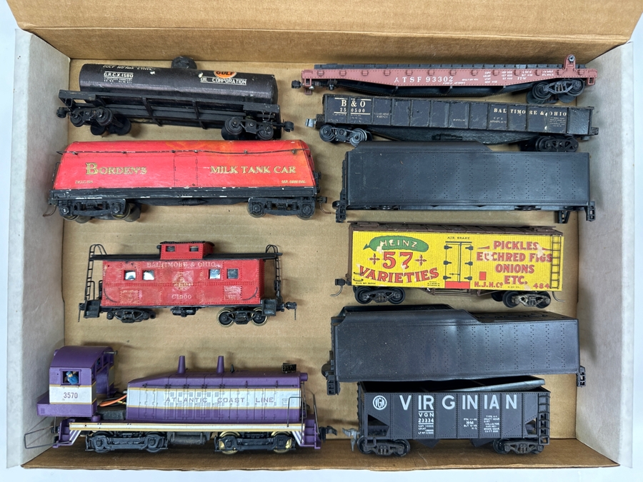 Just Added - Box Of Various HO Scale Train Parts Untested - See Photos
