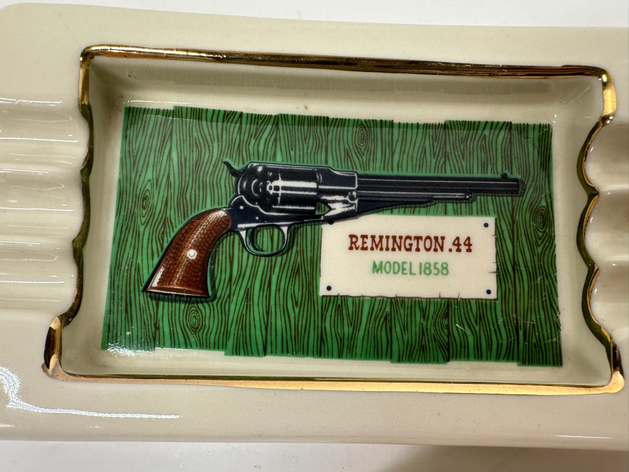 Just Added - (3) Vintage Ashtrays: (2) Remington .44 Model 1858 Ashtrays & (1) Colt .44 Model 1860 Ashtray 5 X 3 Made By B & B USA [Photo 3]