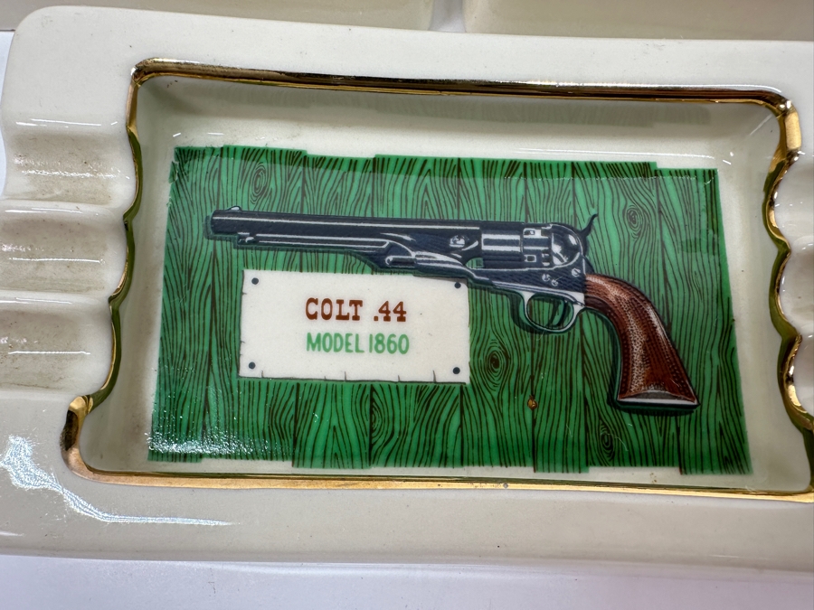 Just Added - (3) Vintage Ashtrays: (2) Remington .44 Model 1858 Ashtrays & (1) Colt .44 Model 1860 Ashtray 5 X 3 Made By B & B USA [Photo 5]