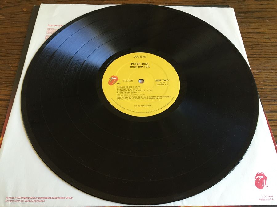 Peter Tosh ‎- Bush Doctor - Rolling Stones Records ‎- COC 39109 [Photo 5]