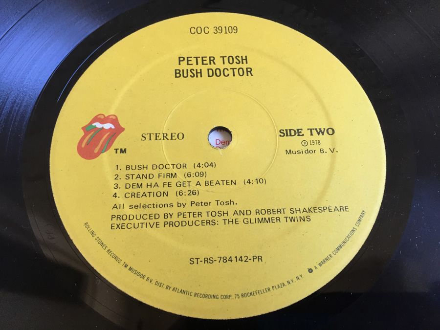 Peter Tosh ‎- Bush Doctor - Rolling Stones Records ‎- COC 39109 [Photo 6]