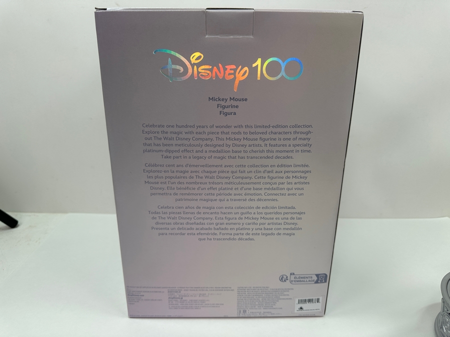 Disney 100 Years Of Wonder Mickey Mouse Limited Release Rhinestone Crystal Figurine 11'H With Original Box [Photo 8]