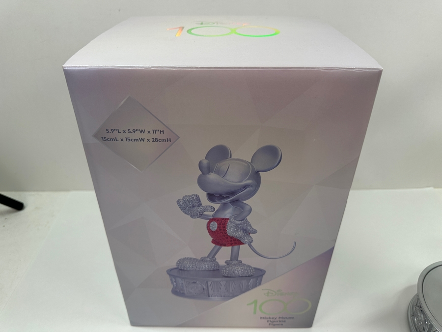 Disney 100 Years Of Wonder Mickey Mouse Limited Release Rhinestone Crystal Figurine 11'H With Original Box [Photo 7]