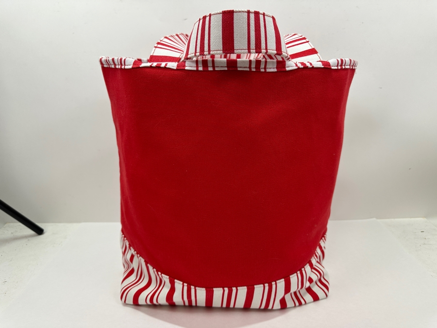 Disney Parks Disneyland Resorts Holiday Ornaments Mickey Mouse Red And White Large Canvas Tote Bag Limited Release [Photo 5]