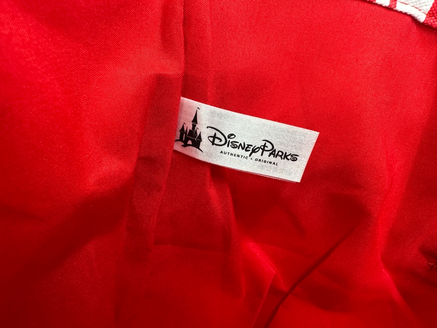 Disney Parks Disneyland Resorts Holiday Ornaments Mickey Mouse Red And White Large Canvas Tote Bag Limited Release [Photo 7]