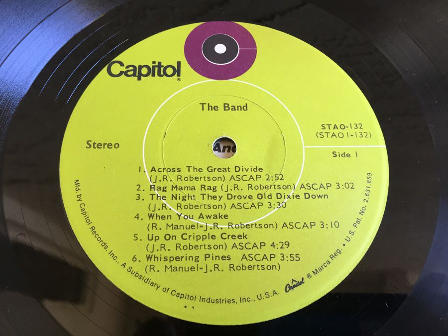 Band, The ‎- The Band  - Capitol Records ‎- STAO-132 - Gatefold  [Photo 5]