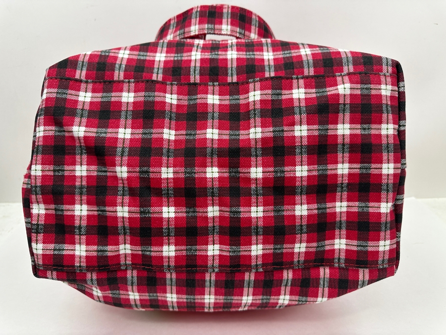 Disney Parks Disneyland Resorts Merry & Bright Mickey Mouse Red And White Large Canvas Tote Bag Limited Release [Photo 5]