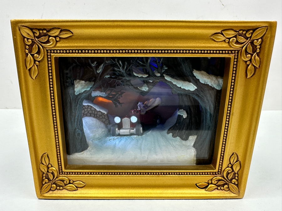 Walt Disney Showcase Collection Robert W. Olszewski Gallery Of Light Walt Disney's 101 Dalmatians 'Terror On Wheels' Featuring Cruella De Vil Miniature Shadowbox Scene With Original Box [Photo 2]