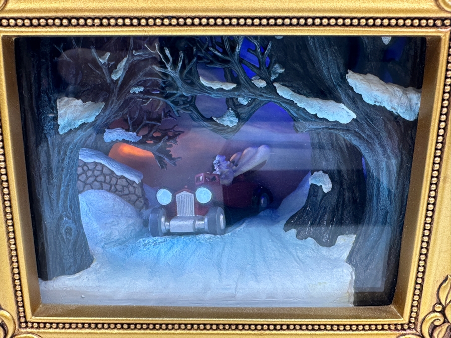 Walt Disney Showcase Collection Robert W. Olszewski Gallery Of Light Walt Disney's 101 Dalmatians 'Terror On Wheels' Featuring Cruella De Vil Miniature Shadowbox Scene With Original Box [Photo 3]