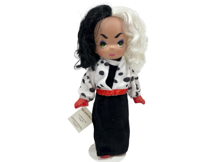 Disney Cruella De Vil Doll No. 5030 With Original Tags And Box Precious Moments By The Doll Maker 13'H