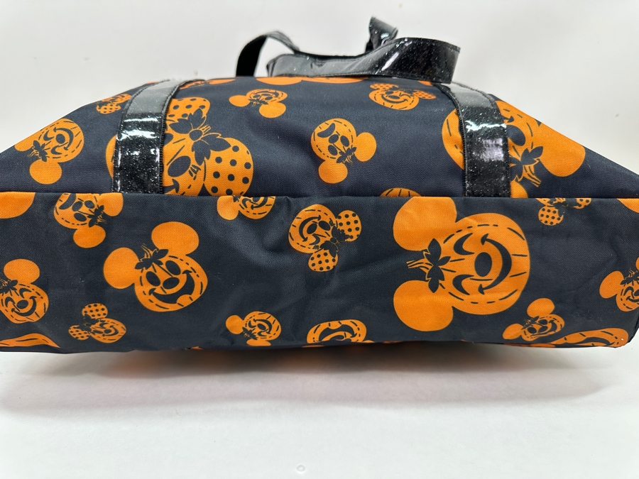 Disney Parks Halloween Mickey And Minnie Mouse Jack-O'-Lantern Tote Bag [Photo 4]