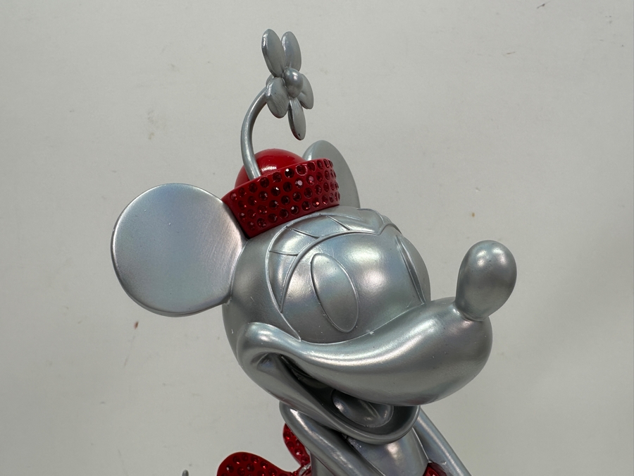 Disney 100 Years Of Wonder Minnie Mouse Limited Release Rhinestone Crystal Figurine 12'H With Original Box [Photo 5]