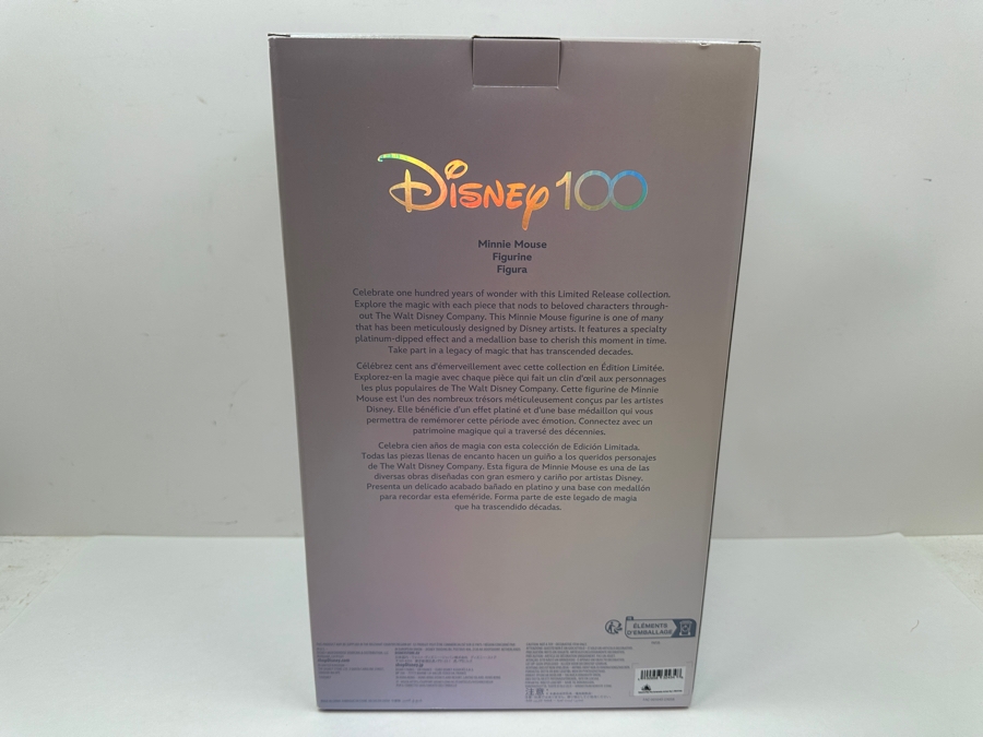 Disney 100 Years Of Wonder Minnie Mouse Limited Release Rhinestone Crystal Figurine 12'H With Original Box [Photo 12]