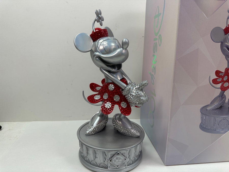 Disney 100 Years Of Wonder Minnie Mouse Limited Release Rhinestone Crystal Figurine 12'H With Original Box [Photo 2]