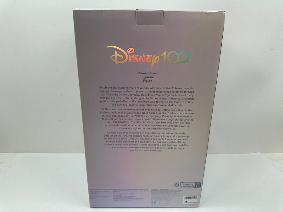 Disney 100 Years Of Wonder Minnie Mouse Limited Release Rhinestone Crystal Figurine 12'H With Original Box [Photo 13]