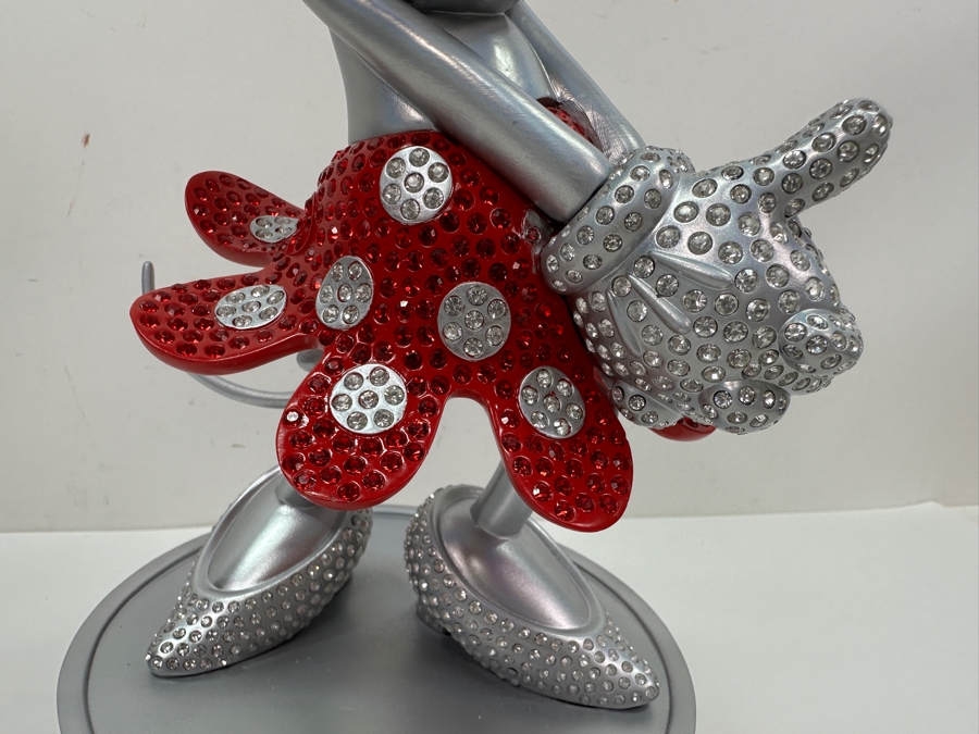 Disney 100 Years Of Wonder Minnie Mouse Limited Release Rhinestone Crystal Figurine 12'H With Original Box [Photo 4]