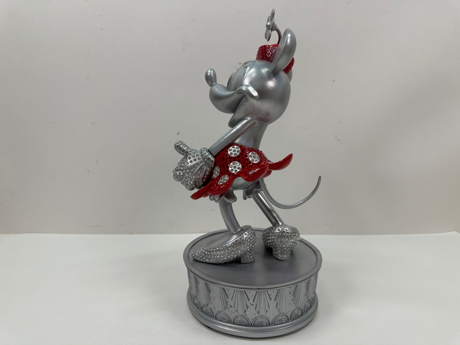 Disney 100 Years Of Wonder Minnie Mouse Limited Release Rhinestone Crystal Figurine 12'H With Original Box [Photo 7]