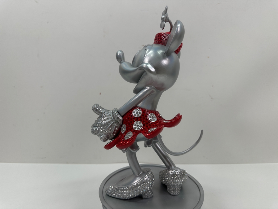 Disney 100 Years Of Wonder Minnie Mouse Limited Release Rhinestone Crystal Figurine 12'H With Original Box [Photo 8]