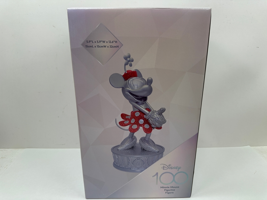 Disney 100 Years Of Wonder Minnie Mouse Limited Release Rhinestone Crystal Figurine 12'H With Original Box [Photo 10]