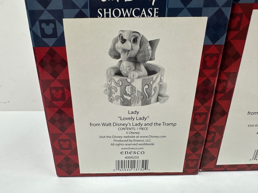 Walt Disney Showcase Lady 'Lovely Lady' From Walt Disney's Lady And The Tramp Figurine 4'H And Lucky 'Happy Go Lucky' From Walt Disney's 101 Dalmatians Figurine 5'H With Original Boxes Disney Traditions By Jim Shore Enesco [Photo 9]