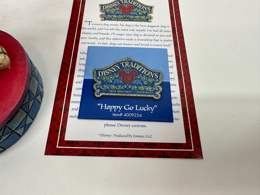 Walt Disney Showcase Lady 'Lovely Lady' From Walt Disney's Lady And The Tramp Figurine 4'H And Lucky 'Happy Go Lucky' From Walt Disney's 101 Dalmatians Figurine 5'H With Original Boxes Disney Traditions By Jim Shore Enesco [Photo 8]