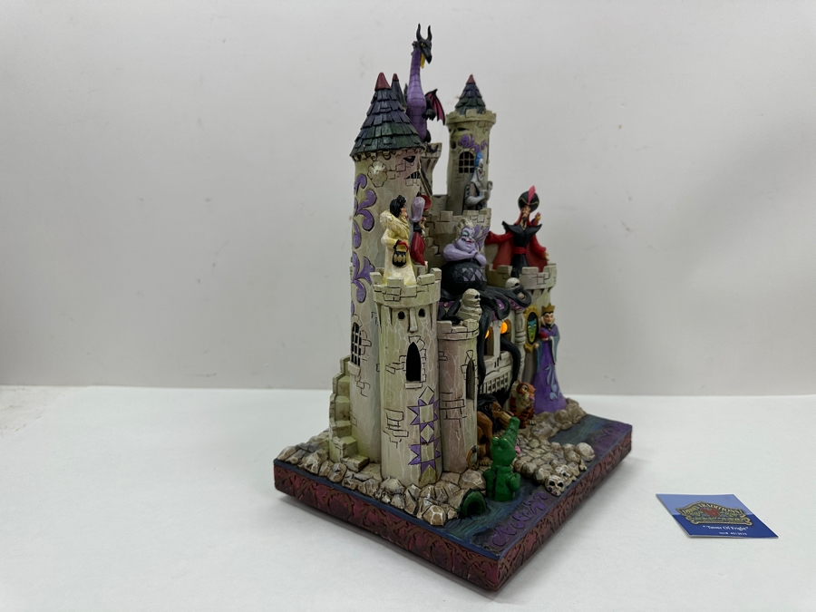 Walt Disney Showcase Collection Tower Of Fright Figurine Featuring Disney Villains With Original Box Disney Traditions By Jim Shore Enesco No. 4013979 Battery Powered Working 12'H [Photo 10]