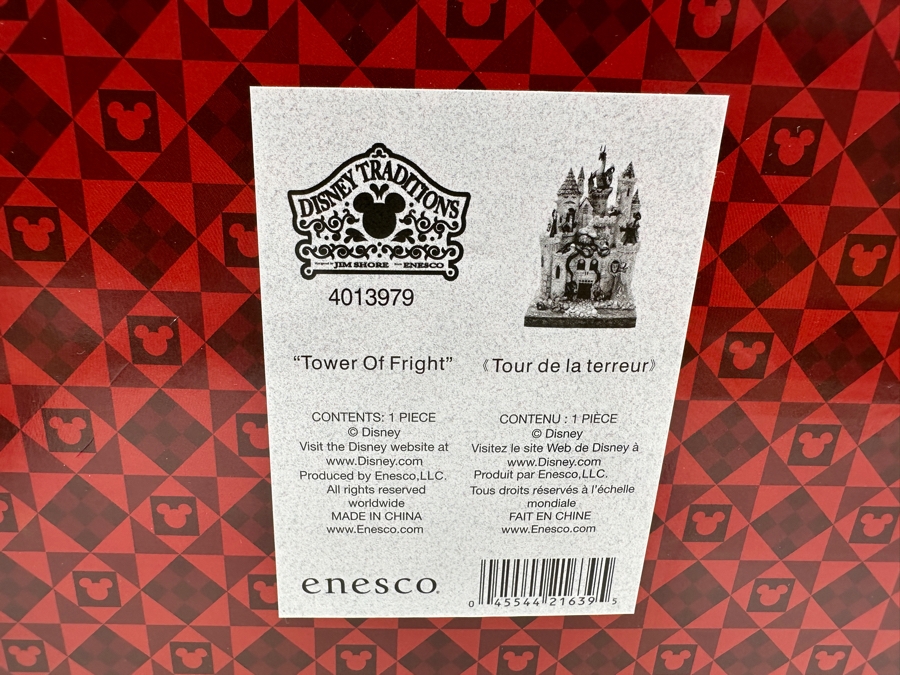 Walt Disney Showcase Collection Tower Of Fright Figurine Featuring Disney Villains With Original Box Disney Traditions By Jim Shore Enesco No. 4013979 Battery Powered Working 12'H [Photo 16]