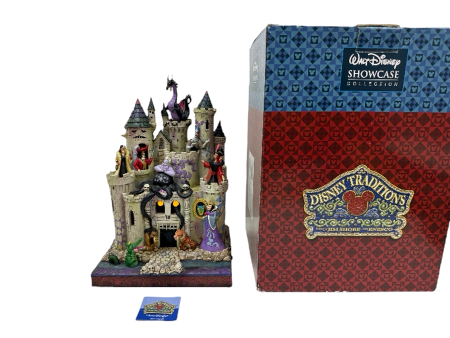 Walt Disney Showcase Collection Tower Of Fright Figurine Featuring Disney Villains With Original Box Disney Traditions By Jim Shore Enesco No. 4013979 Battery Powered Working 12'H [Photo 2]