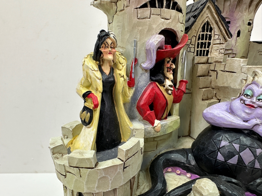 Walt Disney Showcase Collection Tower Of Fright Figurine Featuring Disney Villains With Original Box Disney Traditions By Jim Shore Enesco No. 4013979 Battery Powered Working 12'H [Photo 8]