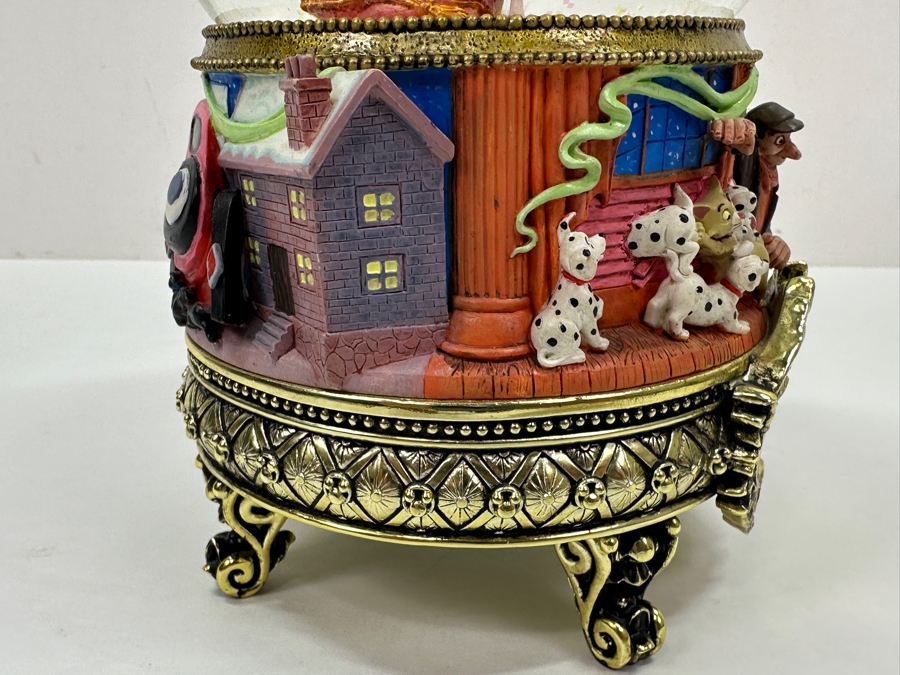 Walt Disney's Masters Of Animation Marc Davis 101 Dalmatians Musical Snow Globe Featuring Cruella De Vil With Original Box 9H [Photo 13]