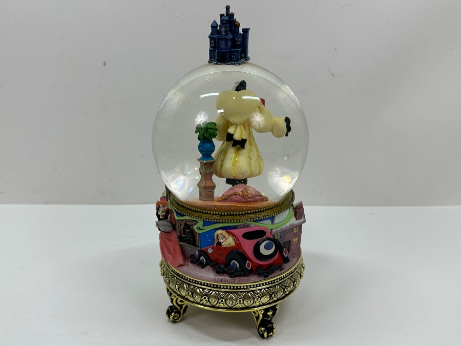 Walt Disney's Masters Of Animation Marc Davis 101 Dalmatians Musical Snow Globe Featuring Cruella De Vil With Original Box 9H [Photo 9]