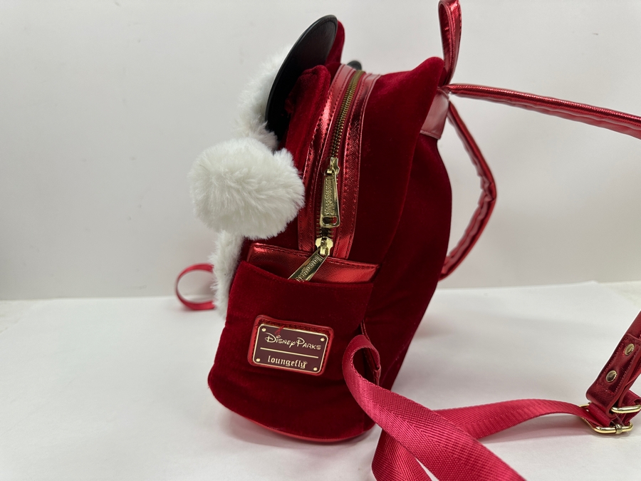Disney Parks Loungefly Santa Mickey Mouse Mini Backpack [Photo 4]