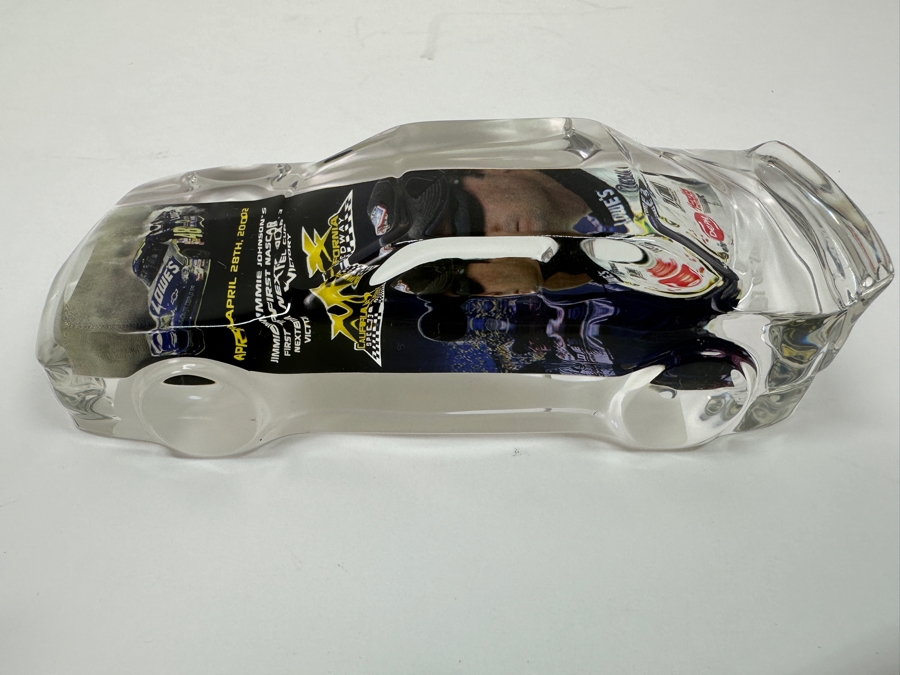 Limited Edition Jimmie Johnson's First Nascar Nextel Cup Victory Acrylic Car Numbered 1592 Of 2000 6L  [Photo 5]