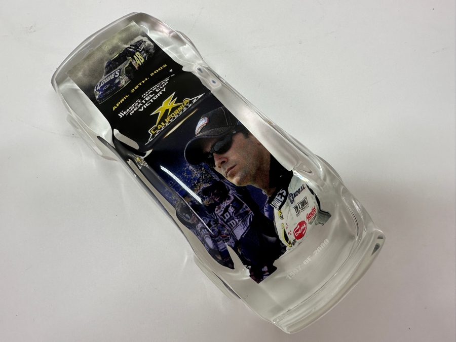 Limited Edition Jimmie Johnson's First Nascar Nextel Cup Victory Acrylic Car Numbered 1592 Of 2000 6L  [Photo 3]