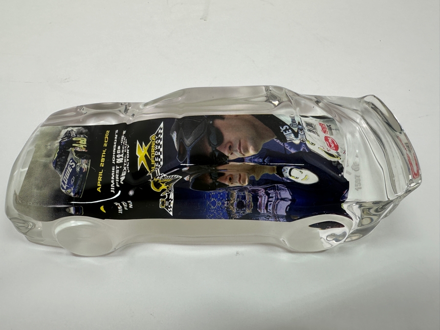 Limited Edition Jimmie Johnson's First Nascar Nextel Cup Victory Acrylic Car Numbered 1592 Of 2000 6L  [Photo 4]