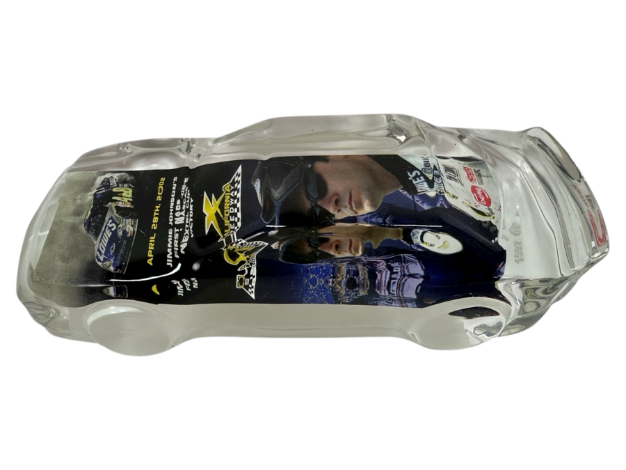 Limited Edition Jimmie Johnson's First Nascar Nextel Cup Victory Acrylic Car Numbered 1592 Of 2000 6L 